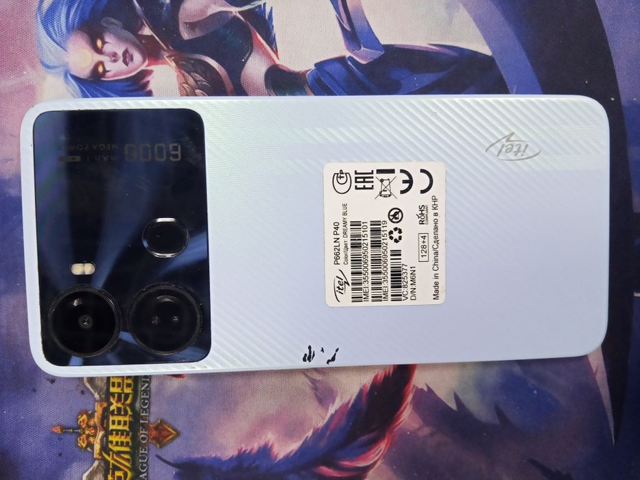 Itel p40. Память 128 гб.