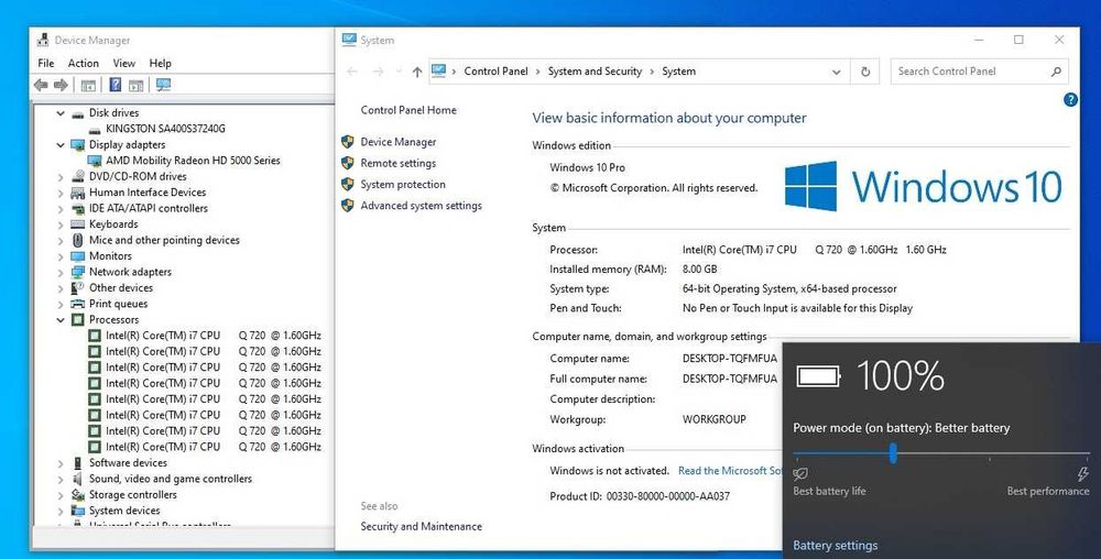 Laptop HP Pavilion DV6 15.6", i7 Quad Core, 8 GB RAM, SSD 240 GB