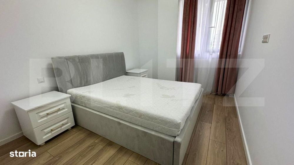 Apartament de inchiriat cu doua dormitoare si doua bai, in bloc nou