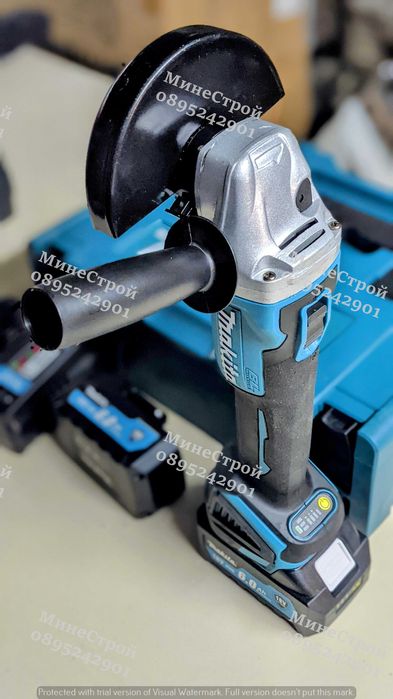 2в1 БЕЗЧЕТКОВ Акумулаторен ъглошлайф и гайковерт Makita 24v с МАКИТА