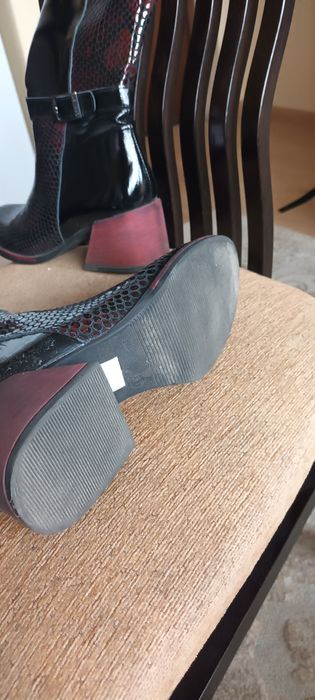 Дамски ботуши от естествена кожа