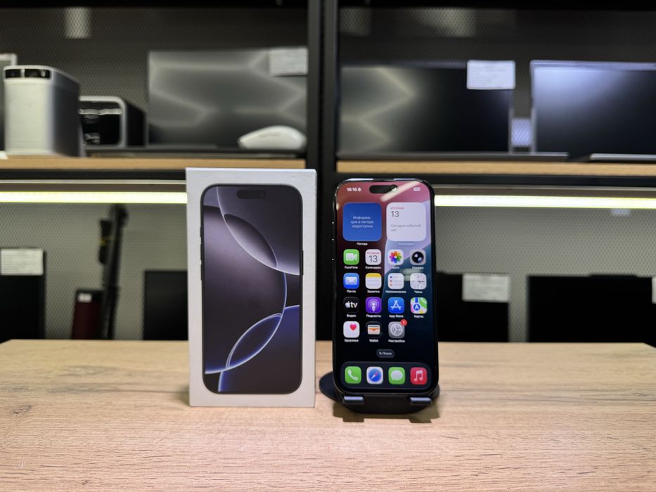 iPhone 16 Pro, 128 GB, Black Titanium, АКБ91%, 1342/А10