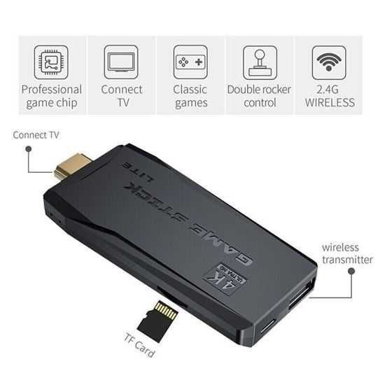 Ретро M8 М8 Мини 10000+ Игра Конзола USB stick + 2 джойстика HDMI 64ГБ m8 игра