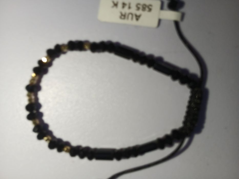 Bratara onix si aur ( Bilute onix- Cub onix )