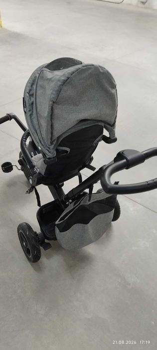 Триколка Kinderkraft Easytwist, Сив