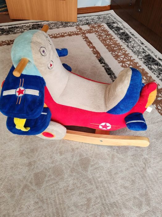 Самолёт качалка детский, бу