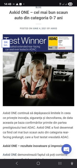 Scaun auto copii AxKid One