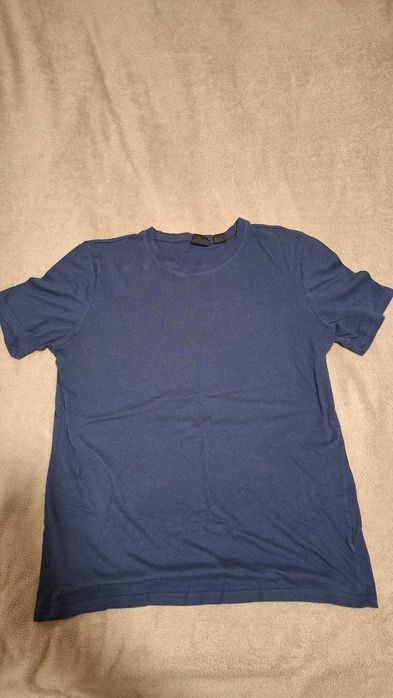 Синя памучна тениска SMOG – размер L