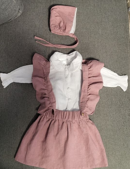 Set rochita botez , marime 74 ( 6- 9 luni)