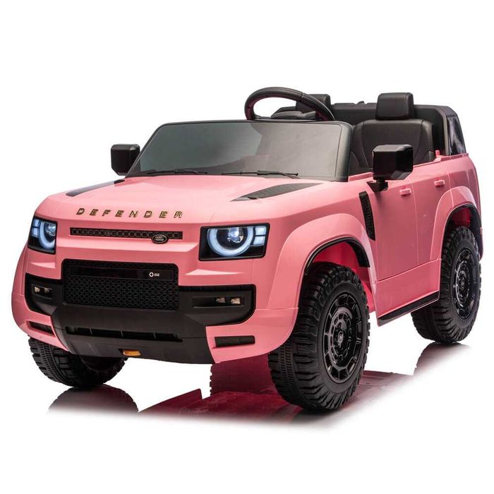 Masinuta electrica pentru copii Land Rover Defender Octa Roz, Cadou Nr auto personalizat