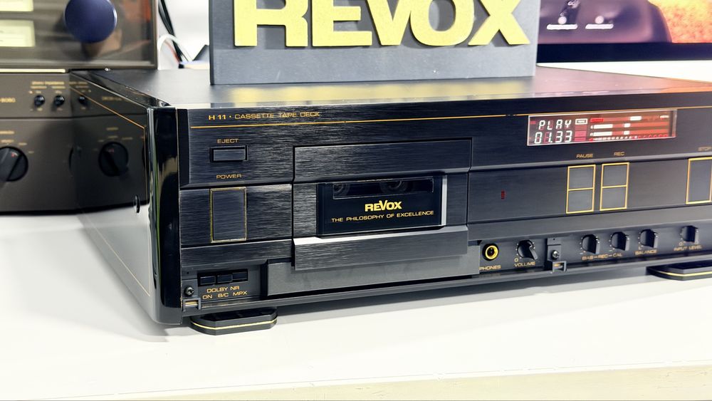 Revox H11 – Deck Casetofon Hi-Fi 3 Head, Dual Capstan, Dolby B/C, HX Pro, Bias/Rec-Cal, Metal, Digital Peak Meters, Impecabil