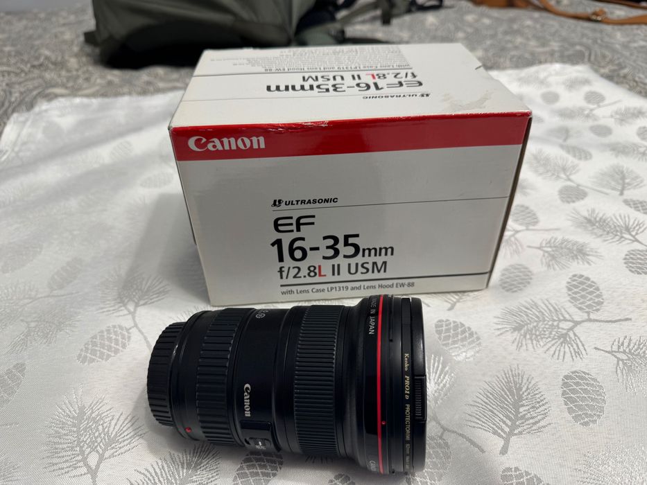 Canon EF 16-35 f2.8L II USM impecabil pachet complet
