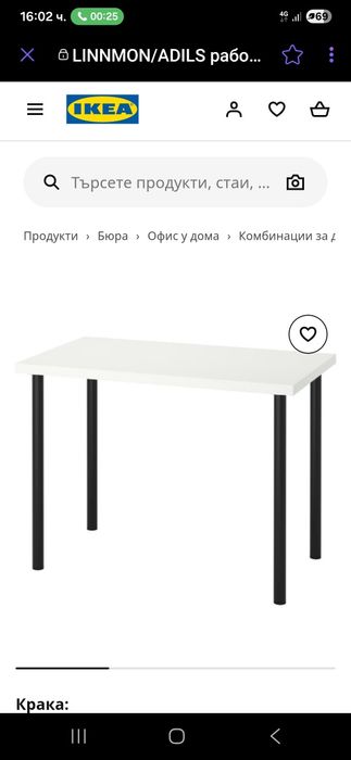 Легло столове шкафове