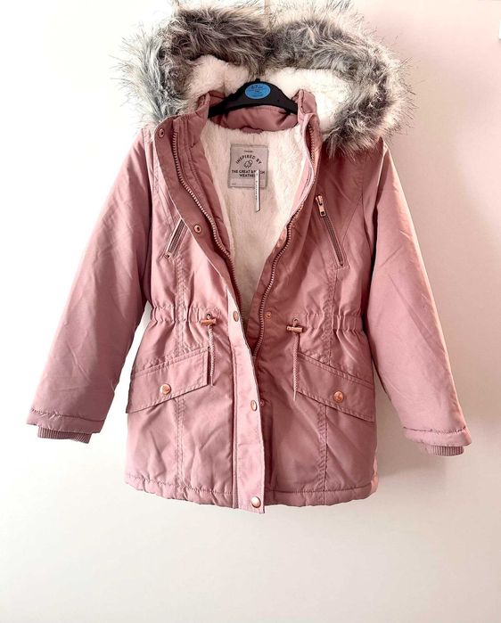 Geaca blanita groasa 7-8 ani / 122-128