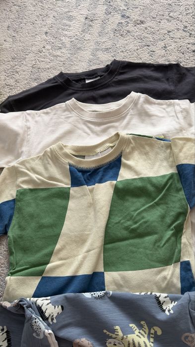 Camasa H&M aproape noua + 4 tricouri zara marime 9-12 luni