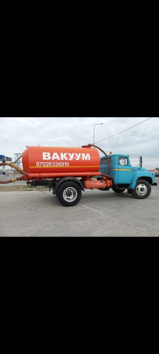 Ваккум, ассенизатор откачка септика Зил 7 куб