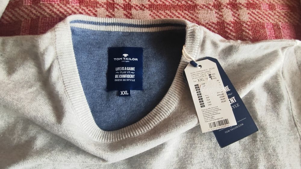 Мъжки пуловер Tom Tailor - нов