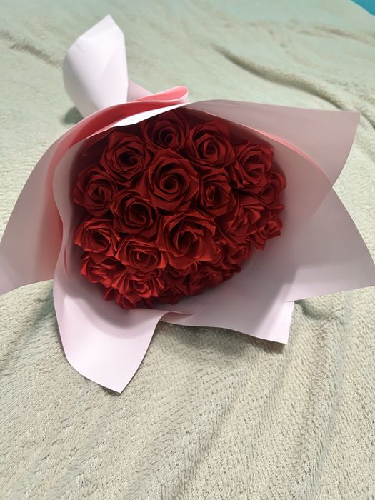 Букеты из атласных лент