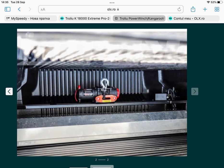 Troliu PowerWinch/KangarooWinch PW 3000 SR (sufa sintetica)