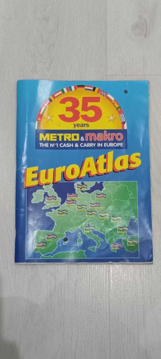 Пътен атлас на Европа 35 години Euro Atlas 35 years Metro & Makro