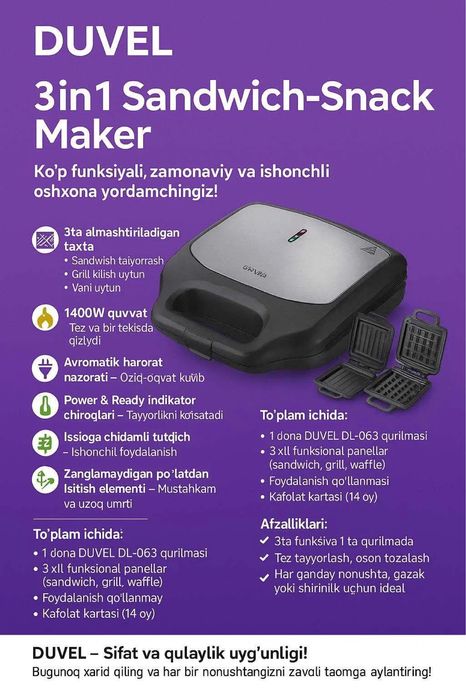 Ayolarmiz uchun qulay tez tayor boʻladi