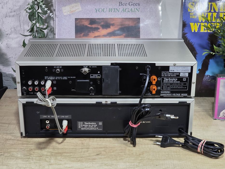 Sistem audio TECHNICS,  receiver SA-150, casetofon deck  RS-B18 DBX