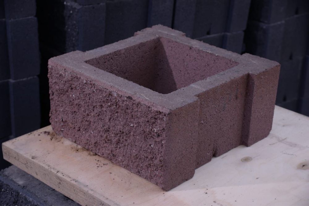 Сплитерный гладкий блок, рваный блок.