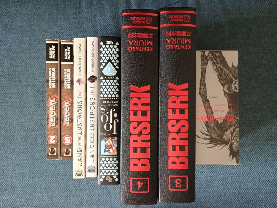 Manga Berserk, Death Note, Jojo Steel Ball Run, Good night Punpun