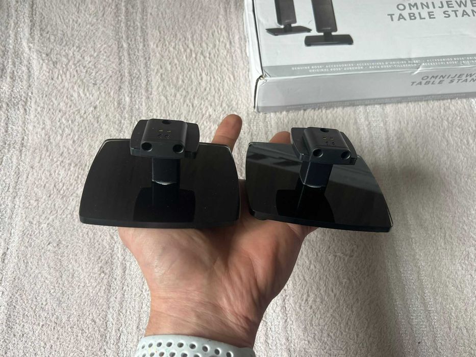 Bose OmniJewel Table Stands / set 2 bucati suporti sateliti bose Jewel din sticla nefolositi