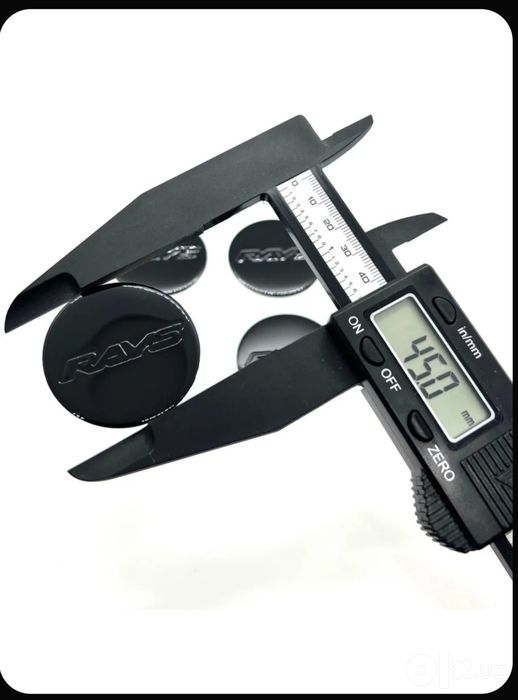 Шильдик для дисков RAYS BLACK 45 мм