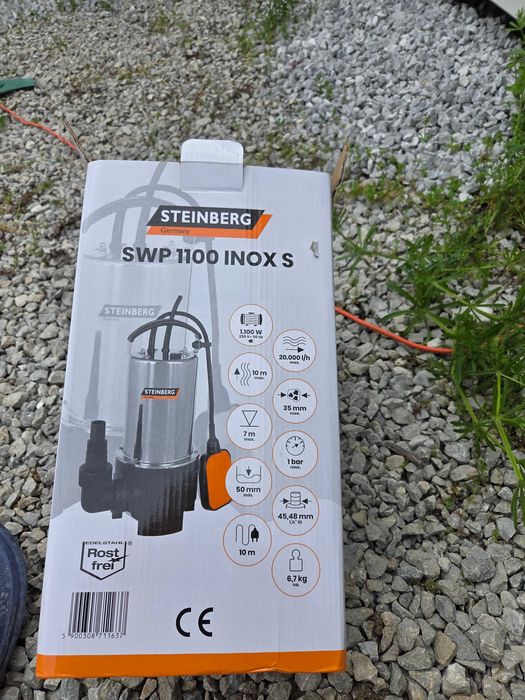 потопяема помпа с поплавък STEINBERG SWP 1100 INOX S