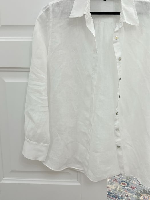 Продам рубашку из льна massimo dutti