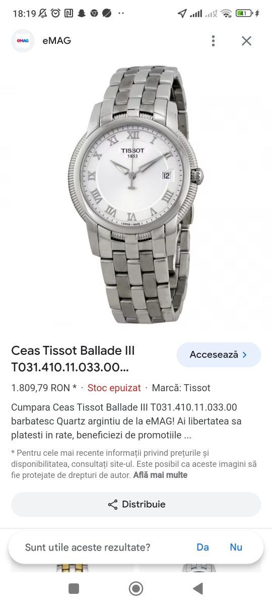 Ceas Tissot original T031410 Cluj Napoca OLX.ro