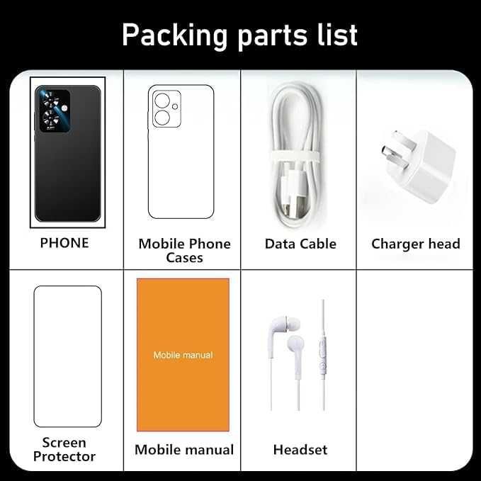 Мобилен телефон Note 60, 5.0'' HD дисплей, две SIM карти, отключен