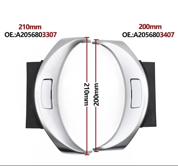 Buton consola cotiera crom Mercedes C Class GLC W205 W253