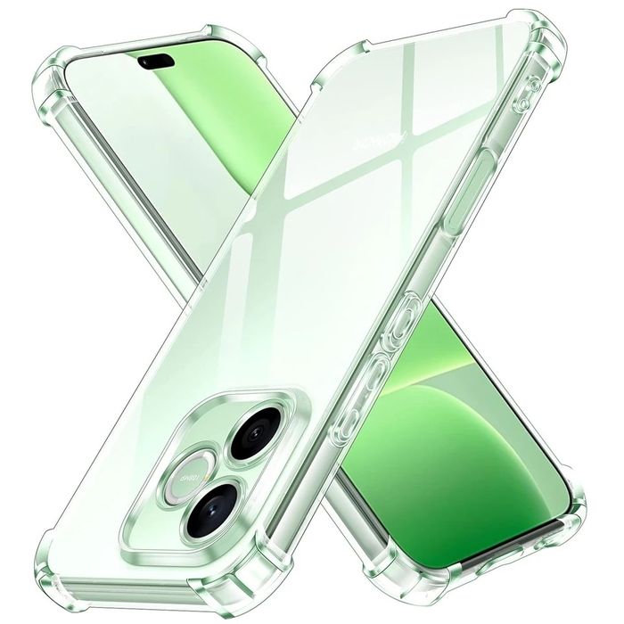 Honor 600 Lite 5G / Удароустойчив прозрачен силиконов кейс гръб с камера протектор