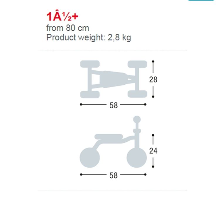 Tricicletă fără pedale Pukylino Puky