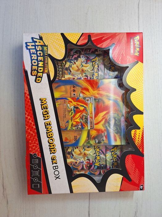 Pokemon Ascended Heroes: Mega Emboar EX box