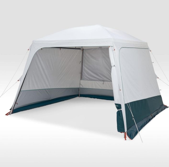 Set Complet Camping Quechua: Cort Fresh&Black 4.1, Pavilion 10 pers, Adăpost-umbrar, Cort Duș/Toaletă, Masă + Accesorii