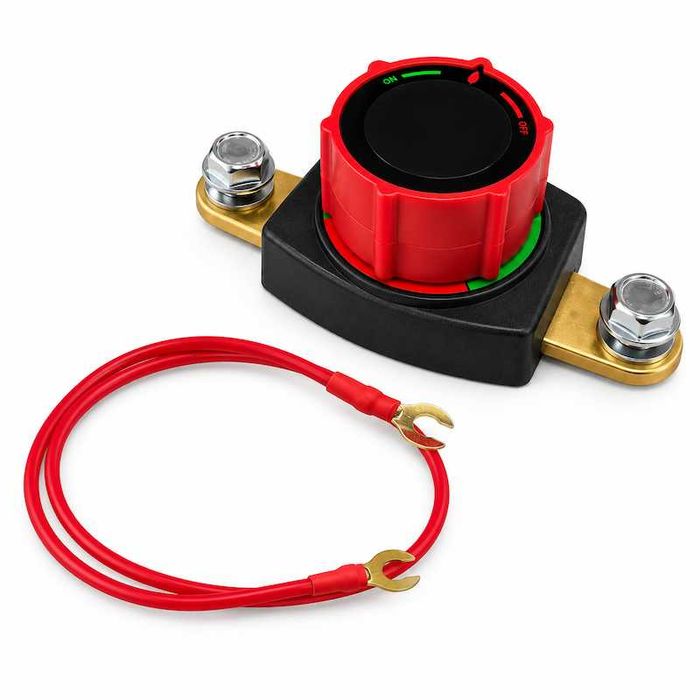 Ключ маса за акумулатор с дигитален волтметър 12V-48V/300A