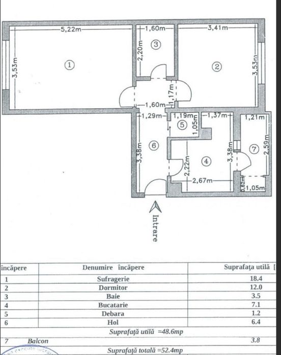 Apartament 2 camere  decomandat Curtea de Arges