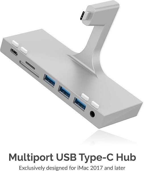 Hub multiport iMac SABRENT cu porturi USB cu acces frontal