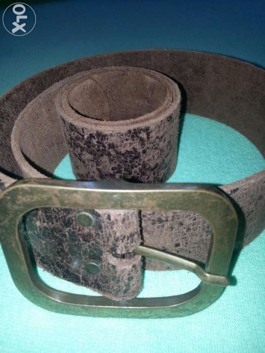 Curea din piele vintage cu catarama antichizata