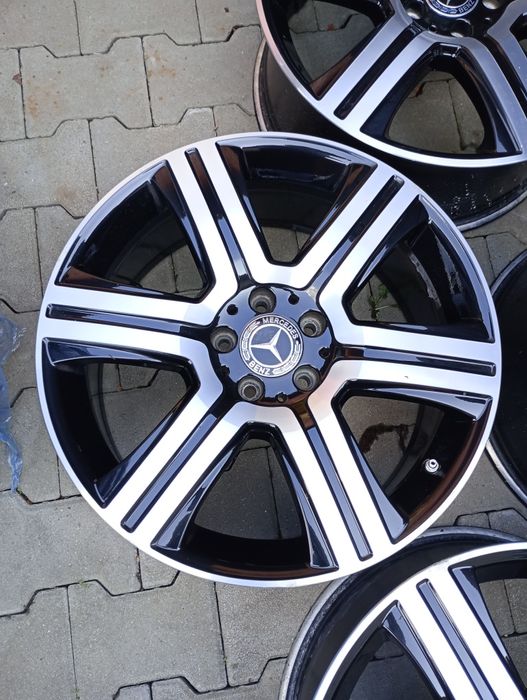 4 jante fara cauciucuri 5x112 R19 originale Mercedes GLC,ML,GLE GLK