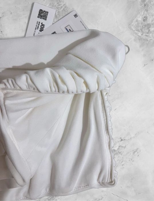 Zara Top Bandă Alb