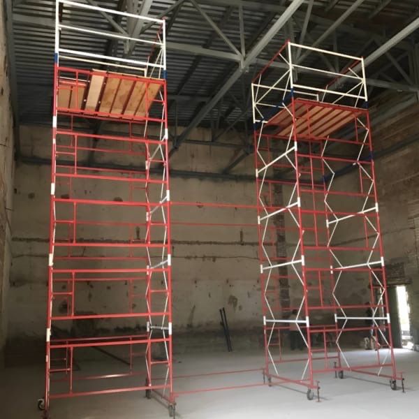 Аренда вышки-туры мобильные строительные леса высотой от 2 до 12 м