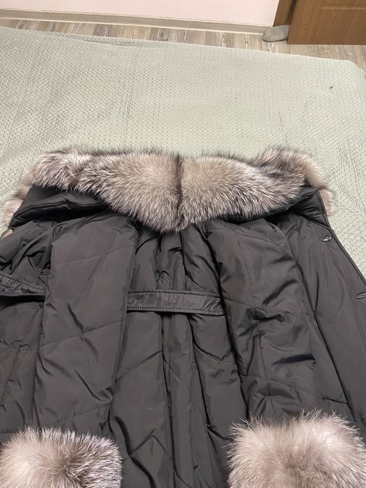 Geaca lunga cu blana naturala