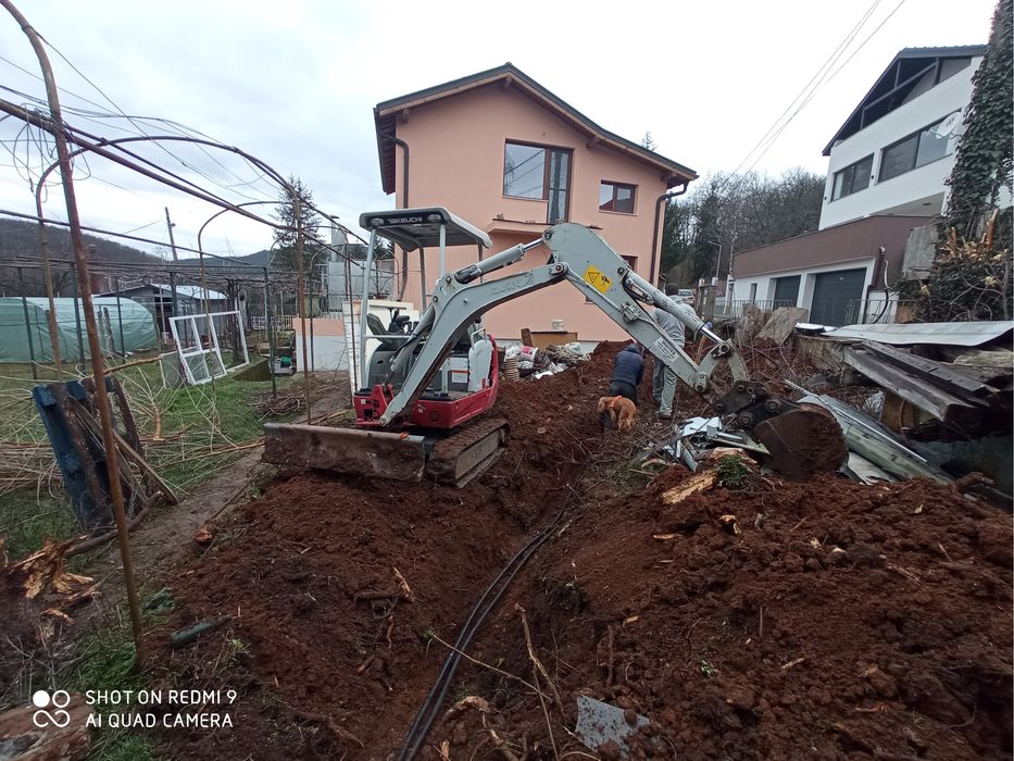 Услуги с мини багер и Самосвал