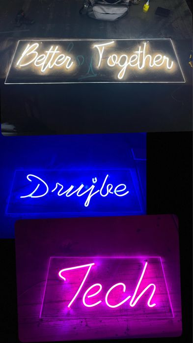 Realizez casete si reclame luminoase la comanda