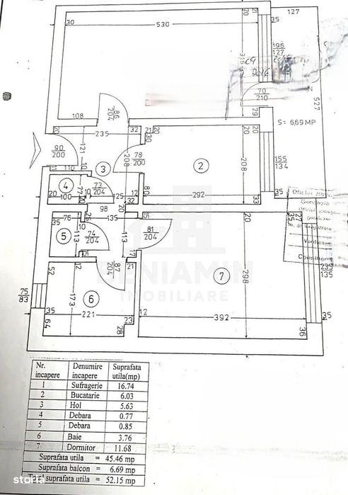 Apartament 2 camere decomandat 52mp Brazda, centrala proprie
